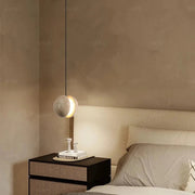 Travertine Lunar Pendant Light